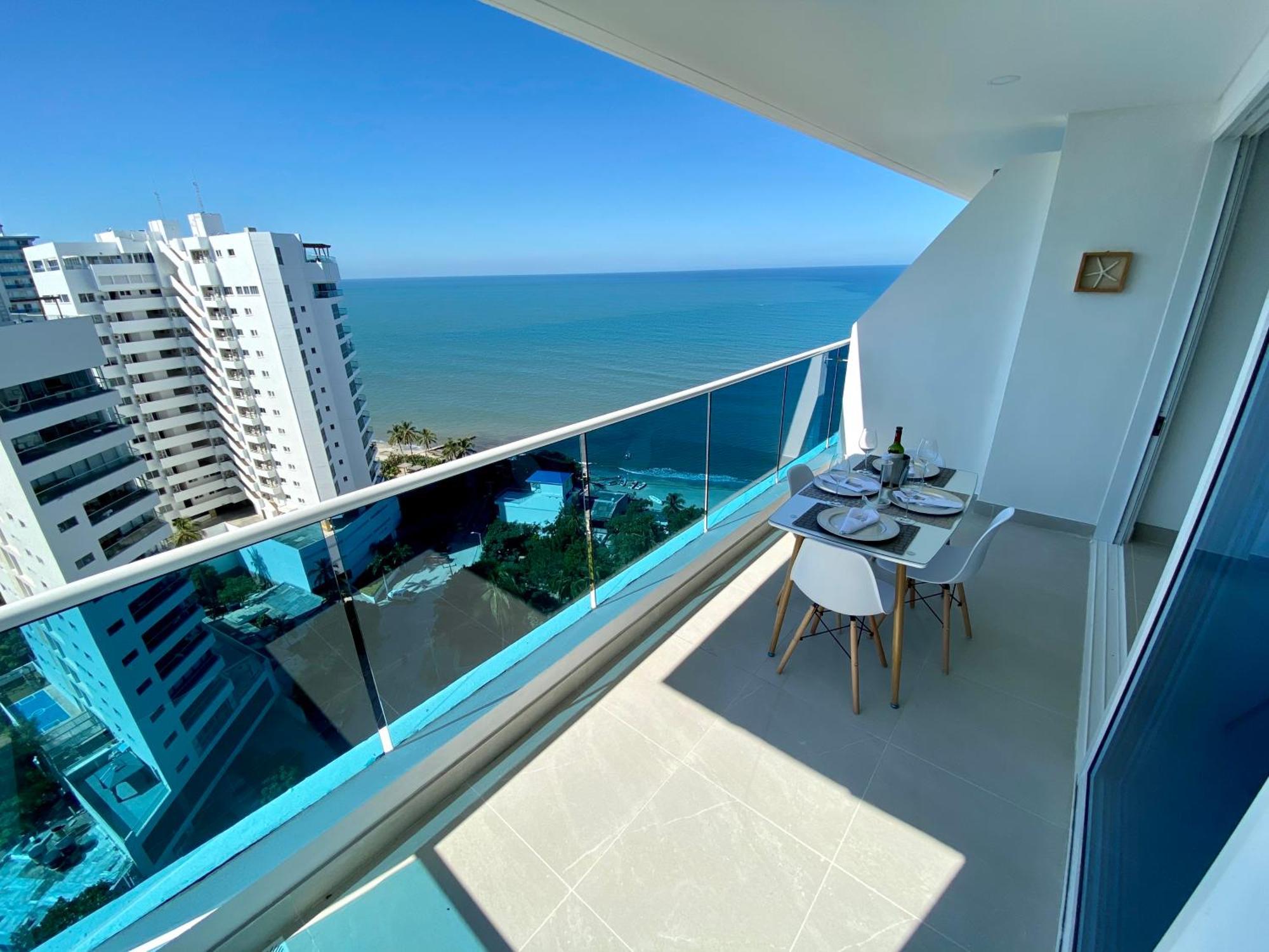 Apartamentos Reserva Del Mar - Frente Al Mar By Soho 圣玛尔塔 客房 照片
