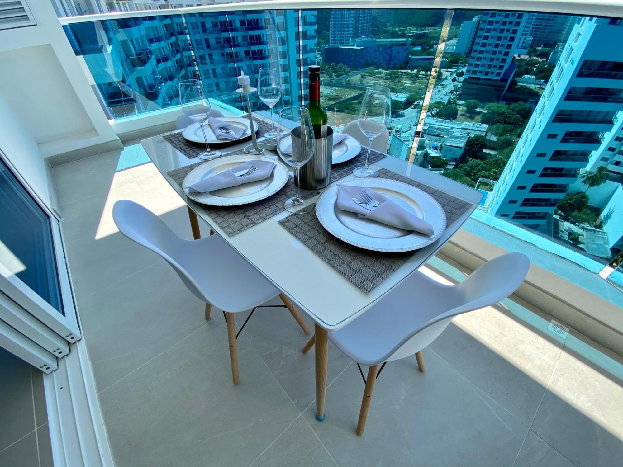 Apartamentos Reserva Del Mar - Frente Al Mar By Soho 圣玛尔塔 客房 照片